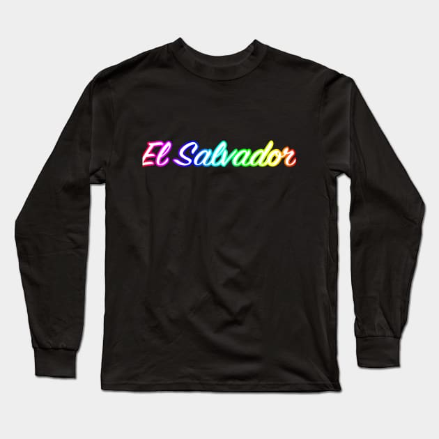 El Salvador Long Sleeve T-Shirt by lenn